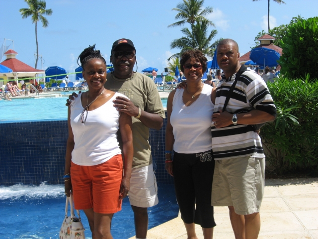 Nassau Bahamas.  Phyllis, Frank (Husband), Earlean (sister), Ron (brother-in-law)