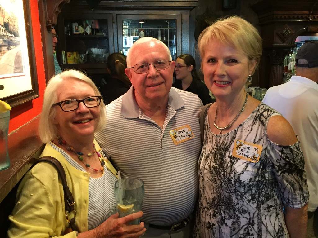 Donna McGinnis Higgins with Bruce Clements and Sue Ladd Clements