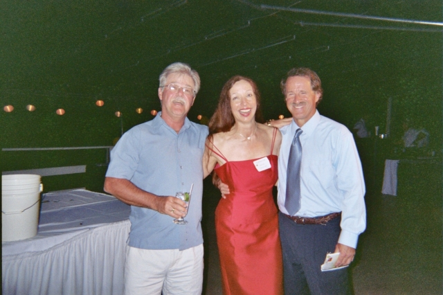 Party crasher Gary Higgins, Kathy Ciesinski (68) and Bill Fletcher (68) at the Newark Country Club Saturday night! (Uploaded by Pat Walker Mroz)